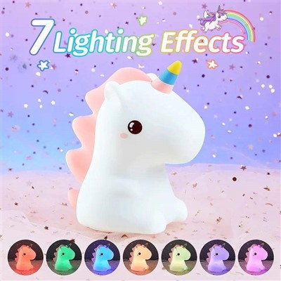 Unicorn bolalar uchun tungi chiroq
